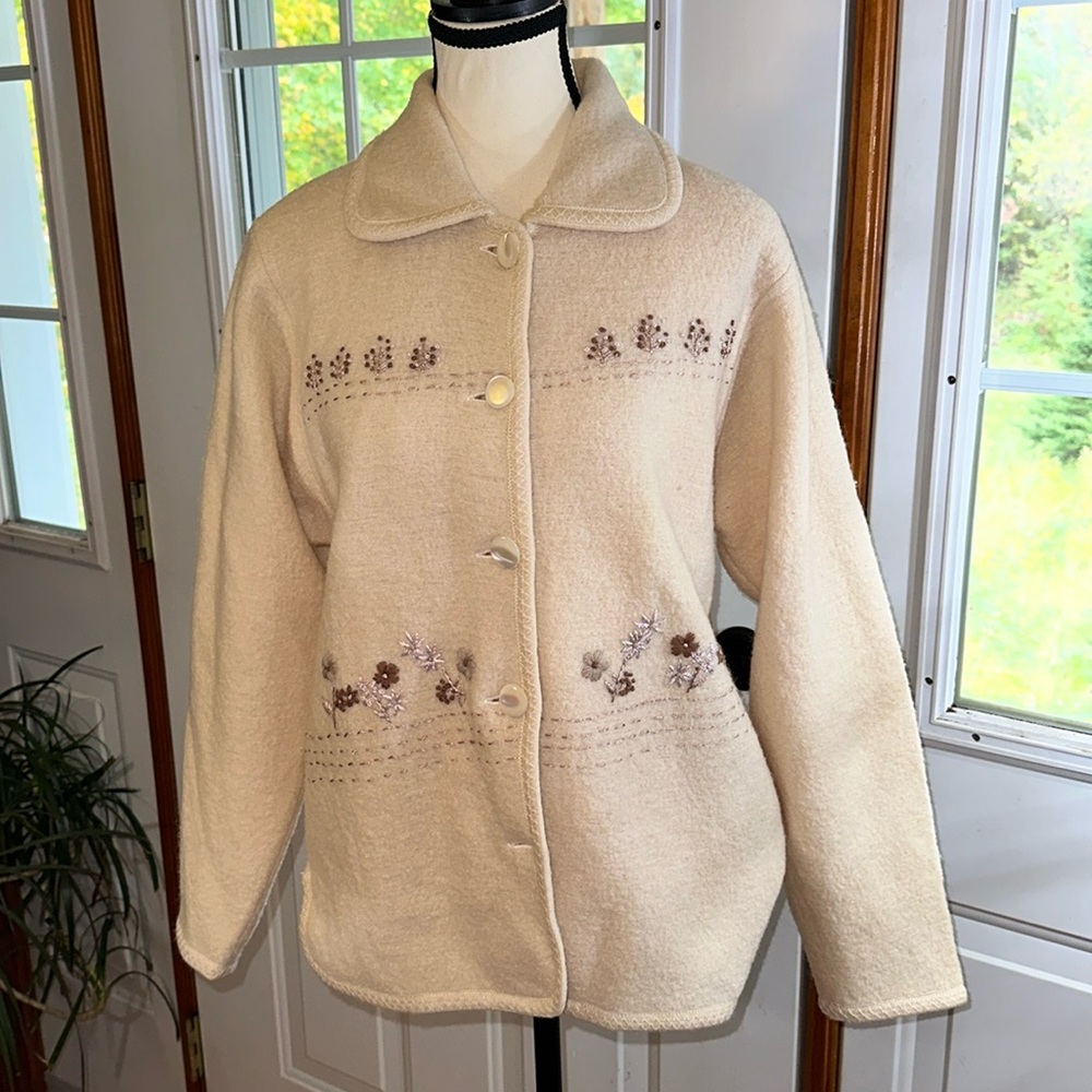 Vintage Baya Wool Embroidered Jacket